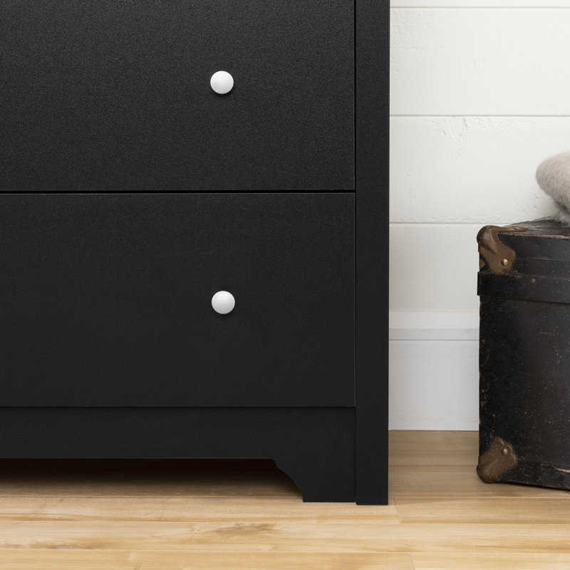 Salvat Transitional 5- Drawer Chest, Black