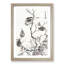 Bird and a Frog by Kawanabe Kyosai - Framed Print-55466192-55466193