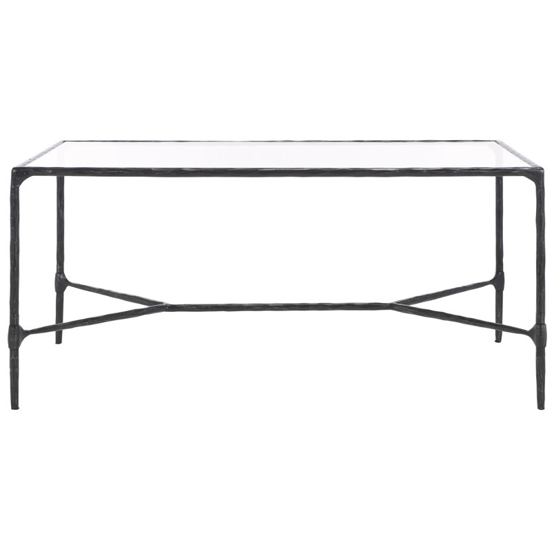Isabellina Rectangular Coffee Table, Black