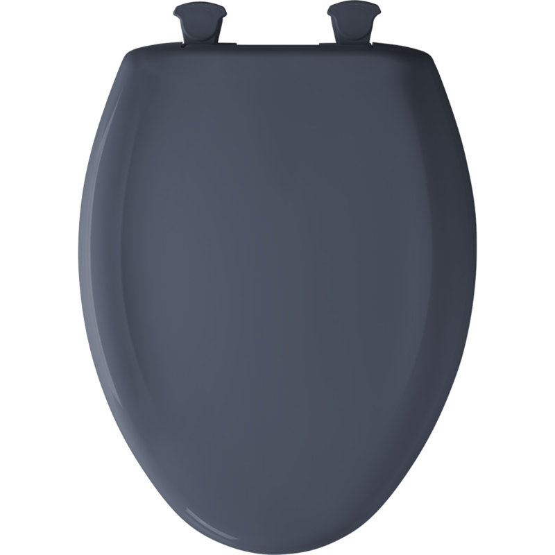 Elongated Toilet Seat and Lid, Denim Blue
