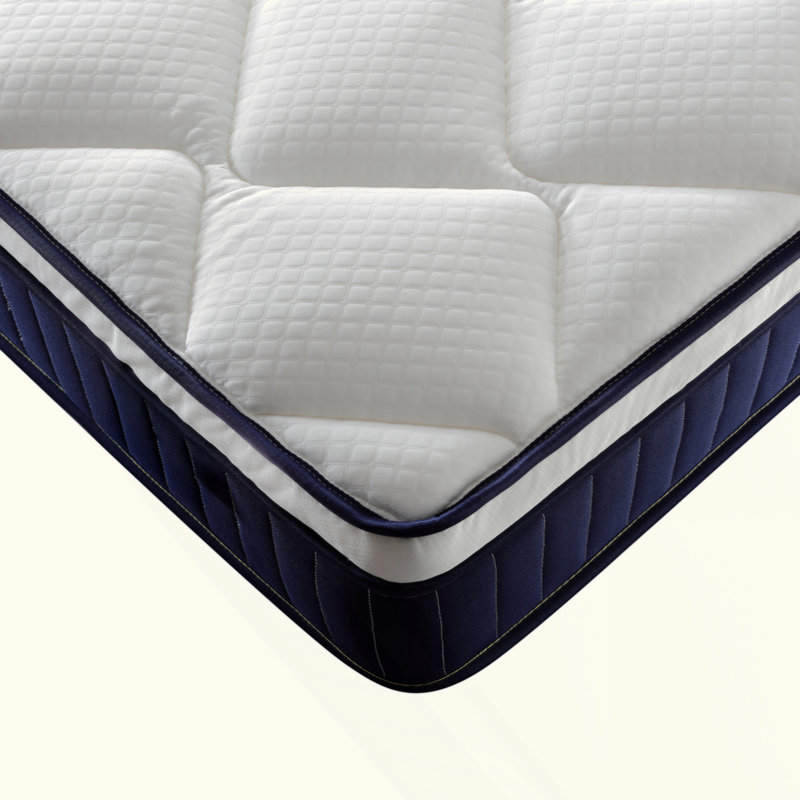 Ressort ensaché moyen avec matelas en mousse hybride Certipur-US, Lit simple, 10"
