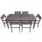 7-Piece Wooden Dining Table Set with 6 Chairs-473497993