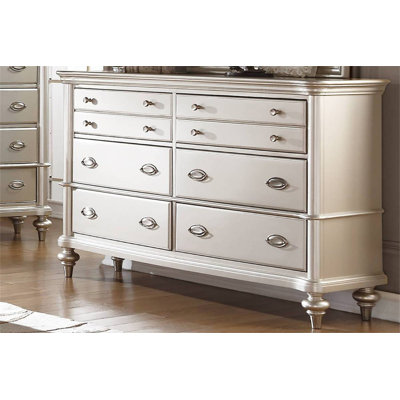 Commode 1 chambre classique avec tiroirs de rangement en argent antique