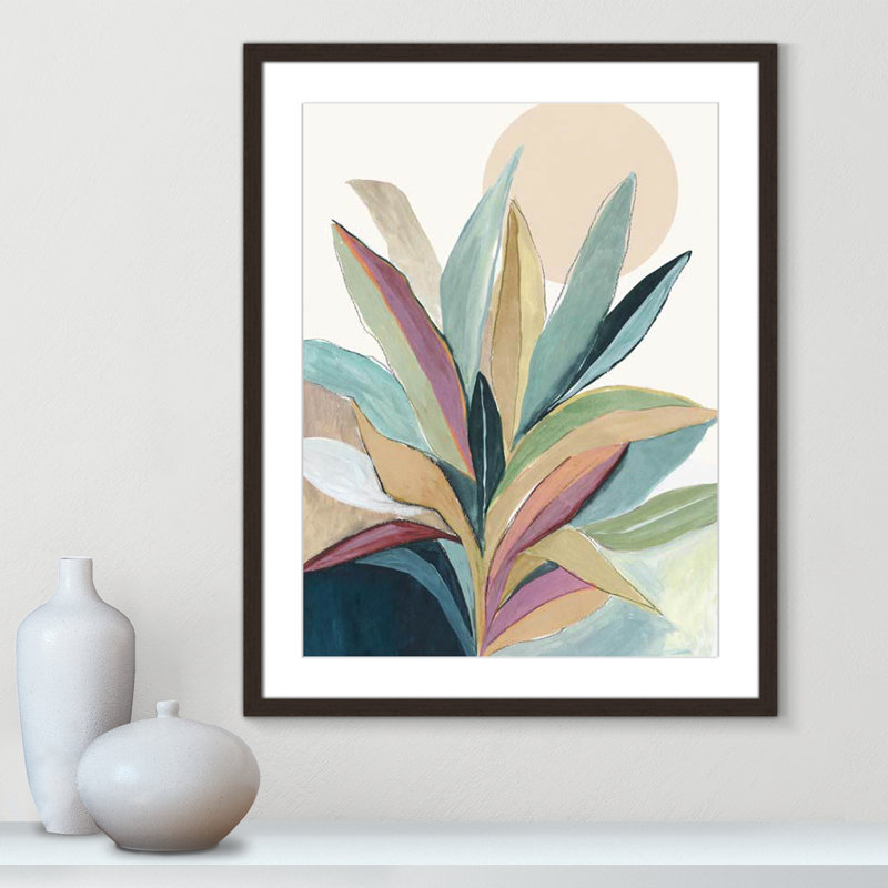 «Byer Sherbrooke Sunny Bright Leaves I» par Asia Jensen, reproduction, Oui, Cadre photo simple noyer