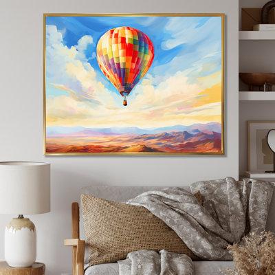 Ballon à air chaud coloré - Impressionniste