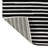 Hallie High-Low Minimalist Curve Geometric Black/White Rug-1975701720