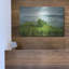 Lark Manor ™ «Vineyard In The Mist» par Don Schwartz, art mural en métal-147592299