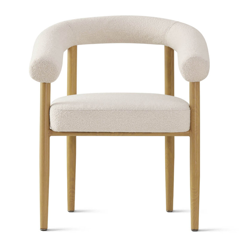 Solaze Beige Dining Chairs with Arm Set of 4