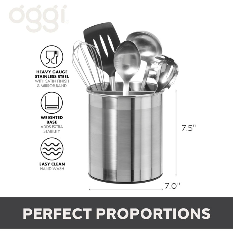 OGGI Neat Jumbo Rotating Utensil Crock