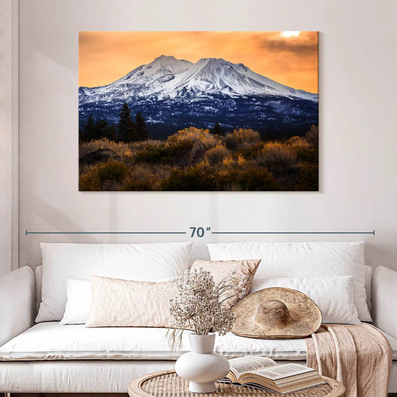 Mont Shasta bleu d'Alvord, H 32 po x l 48 po