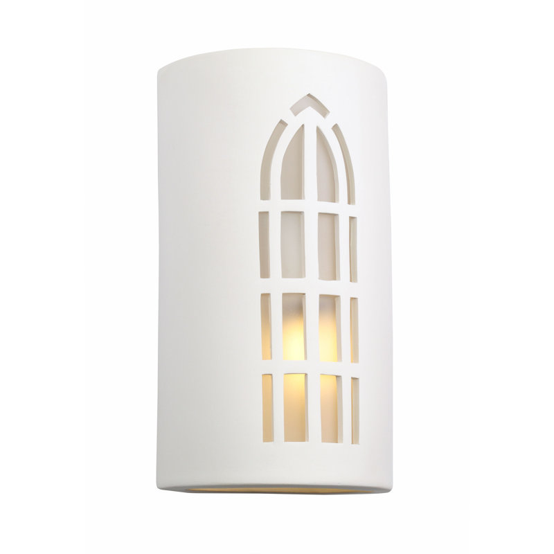 Applique murale d'extérieur 13 po en céramique, ampoule DEL incluse