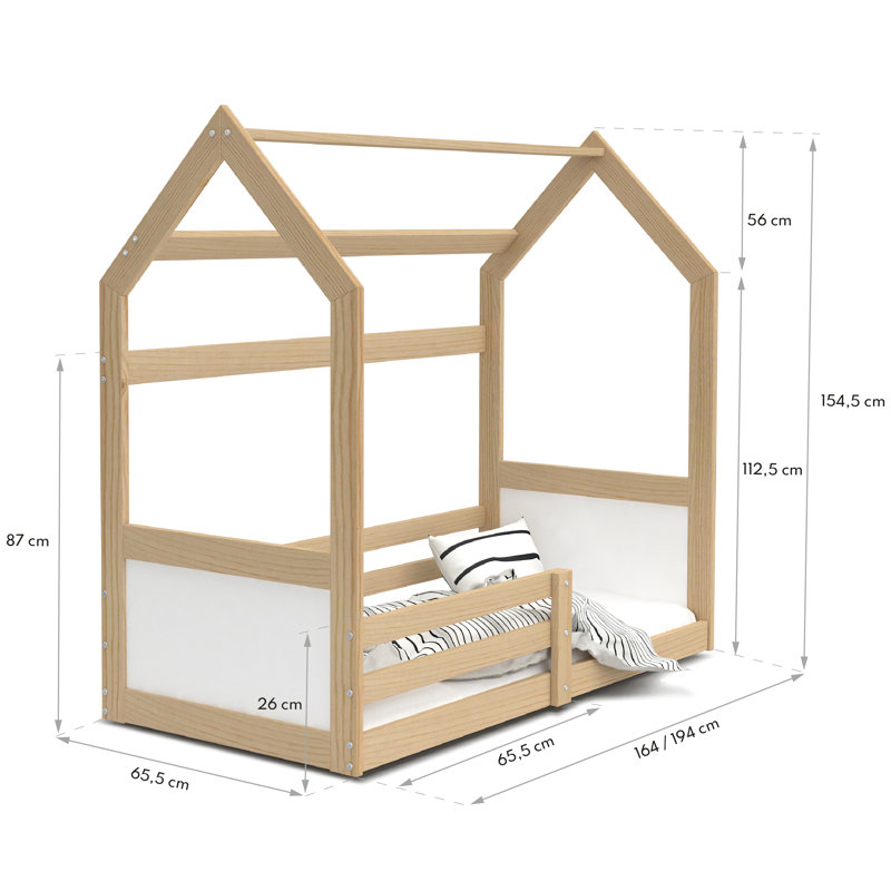 Clouser European Toddler (80 X 160cm) Standard, Pine, 80cm x 190cm