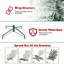 Arbre de Noël enneigé 7 pi avec 200 lumières DEL blanc chaud - Arbre en PVC mince enneigé avec 469 pointes, support en métal, conception compacte, facile à installer-1423882122