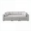 Canapés modulaires | Repose-pieds moderne modulaire en forme de U de 106,3 po avec rangement pour 6 personnes | gris clair | standard