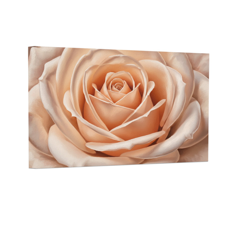 Plantes et fleurs, motif de fleurs de rose doux, H 32 po x l 48 po