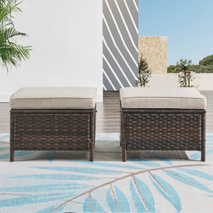 Tonry Upholstered Outdoor Ottoman
