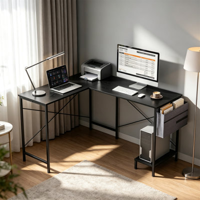 L-Shaped MDF Computer Desk