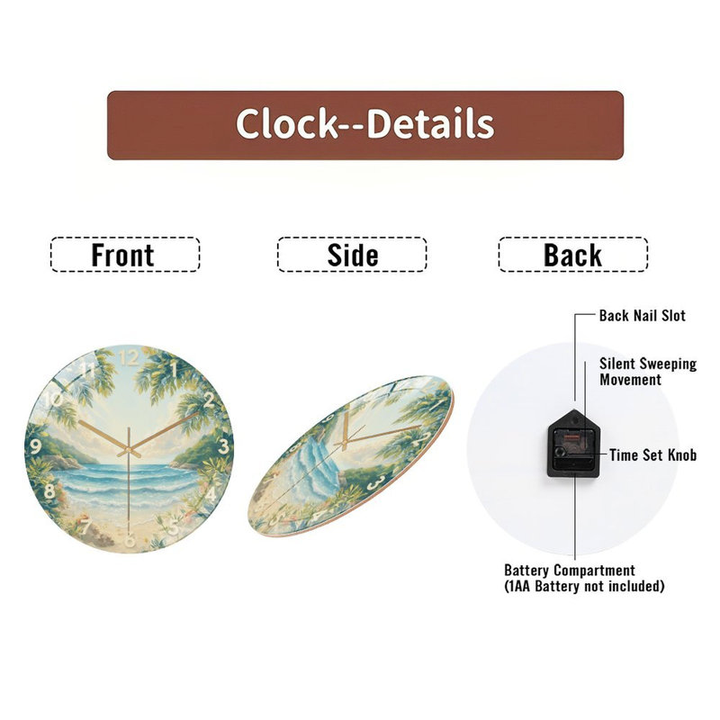 Horloge murale 12 po