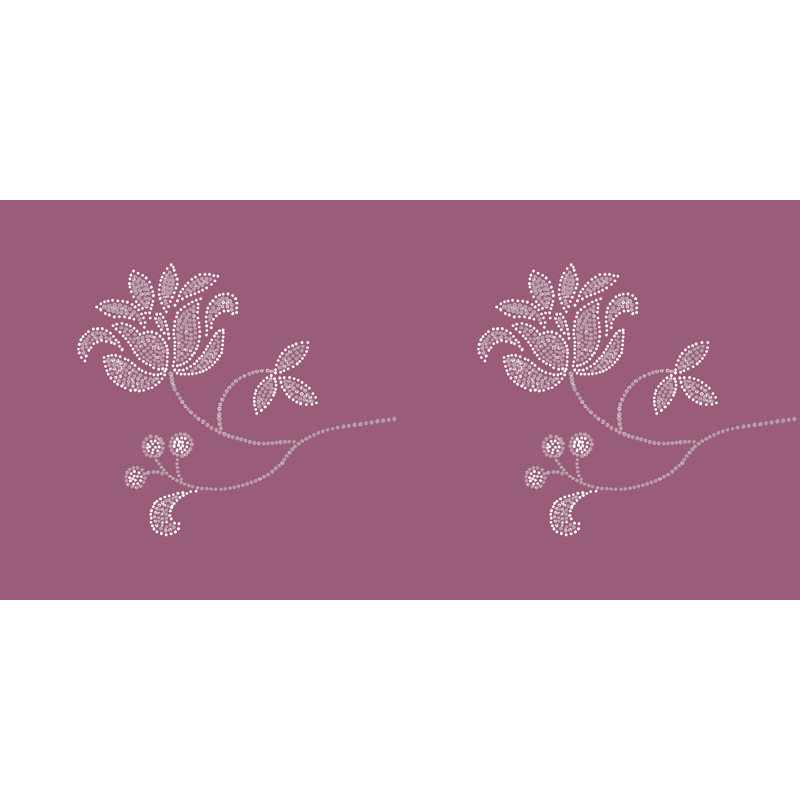 Housse et insert de coussin d'extérieur carré Botanical Blooms Bloom, 20 po x 20 po, Violet