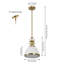 Luminaire suspendu en forme de cloche à 1 lumière Staub-1244594576-1286089292