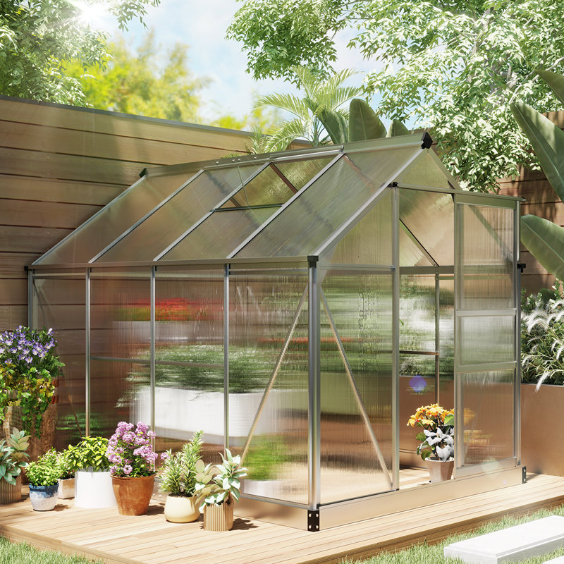 Greenhouse, 6.6' H x 6.2' W x 8.3' D