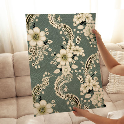 «Floral Victorian Elegance I», reproduction d'art classique sans cadre