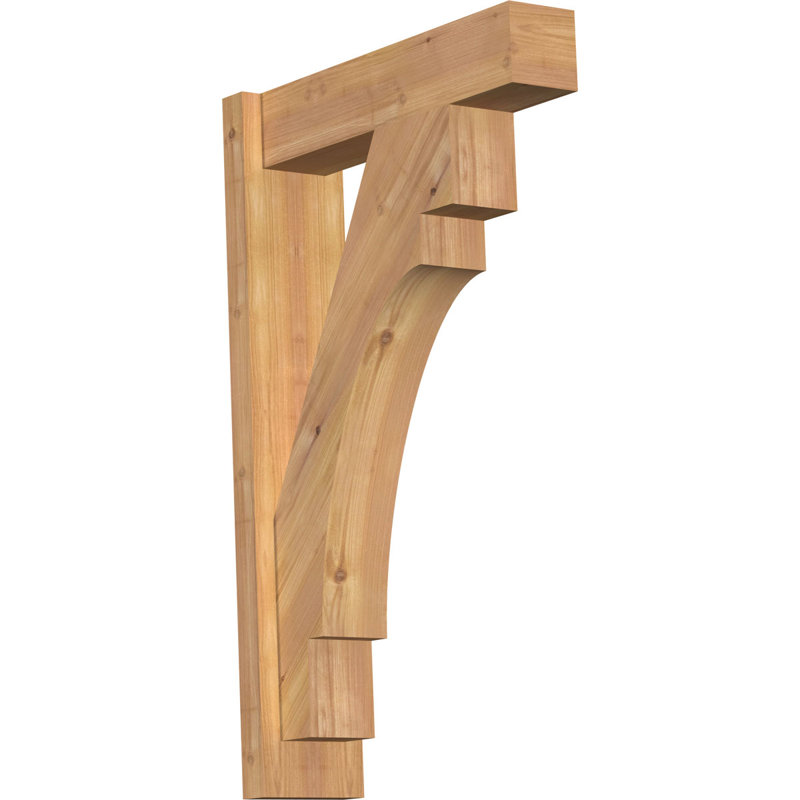 Persienne en bois Merced Block Rustic Timber, P 20 po x H 32 po, Sapin Douglas de 8 po (sciage brut)