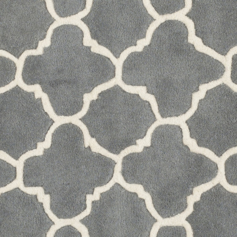 Teresita Chatham Hand Tufted Wool Geometric Rug, Round 9'