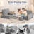 Kids Couch Sofa 14Pcs Creative Modular Toddler Couch Convertible Toddler Play Sofa For Playroom Creative-913628890