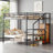 Small Bedroom Full Over Full Iron Bunk Bed Frame Contemporary Design Matte Black With Integrated Storage