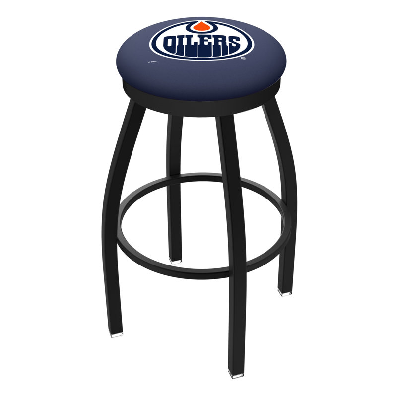 NHL Swivel Extra Tall Stool, Edmonton Oilers, Black, "Counter Stool (25" Seat Height)"