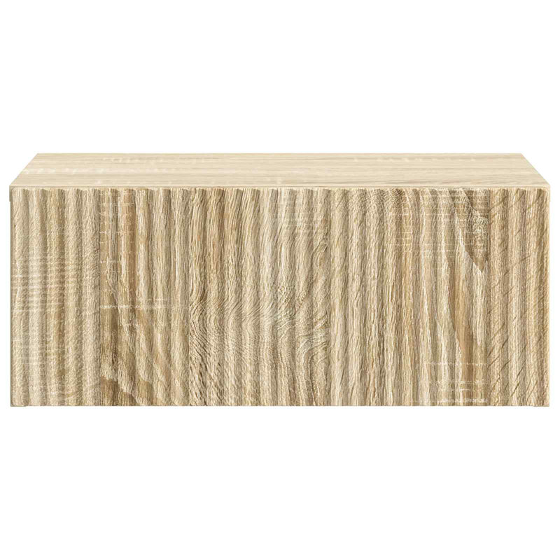 49cm W Manufactured Wood Bedside Table, Sonoma Oak