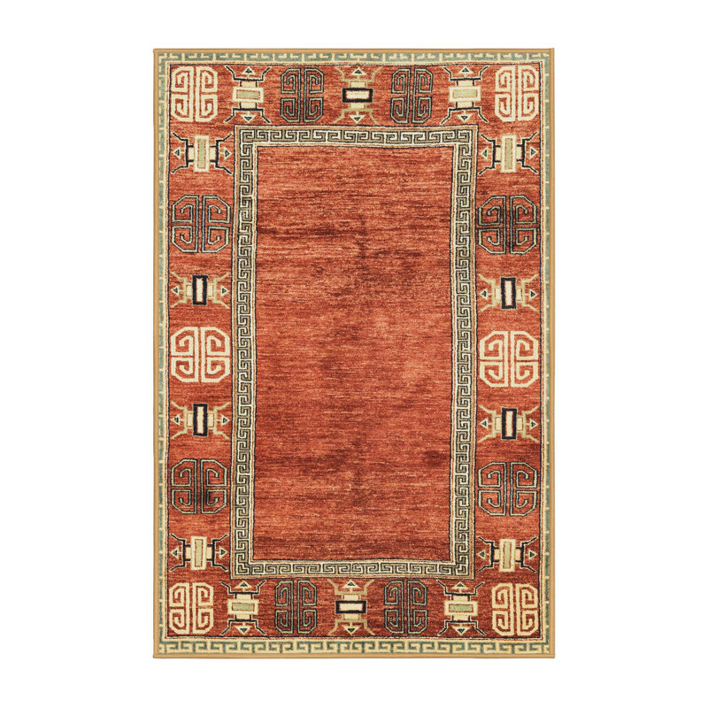 Abstract Indoor Rug, Rectangle 2' x 4'
