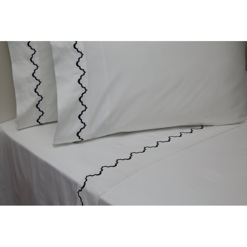 100% Cotton Sheet Set, Queen Sheet Set, Navy