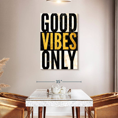 Good Good Vibes Only - impression sur toile tendue