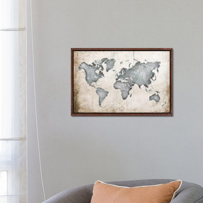 Industrial Map by Amanda Murray - Print on Canvas