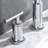 Bathroom Faucet In ,  Widespread, 2 Handles, 360 Rotation, Pop Up Drain, Ceramic Disc Valves, Advanced Technology Double Handle With Swivel, Soft Water Flow Aerator-124241908