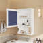 Armoire de rangement de salle de bain murale 20 "avec miroir, rangement mural avec porte, armoire à pharmacie murale à miroir-522032401