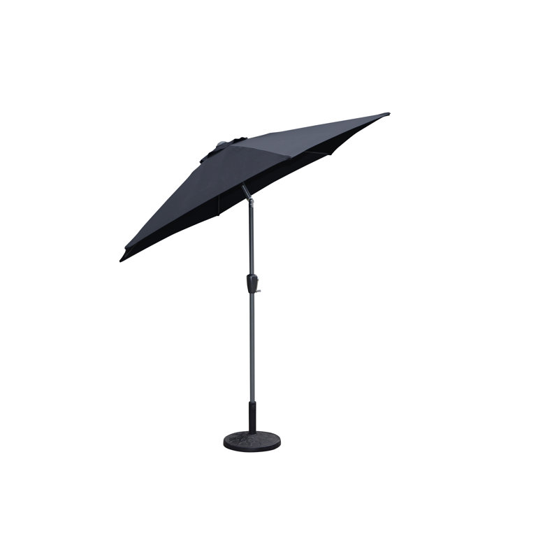 Amina 250cm Market Parasol, Black