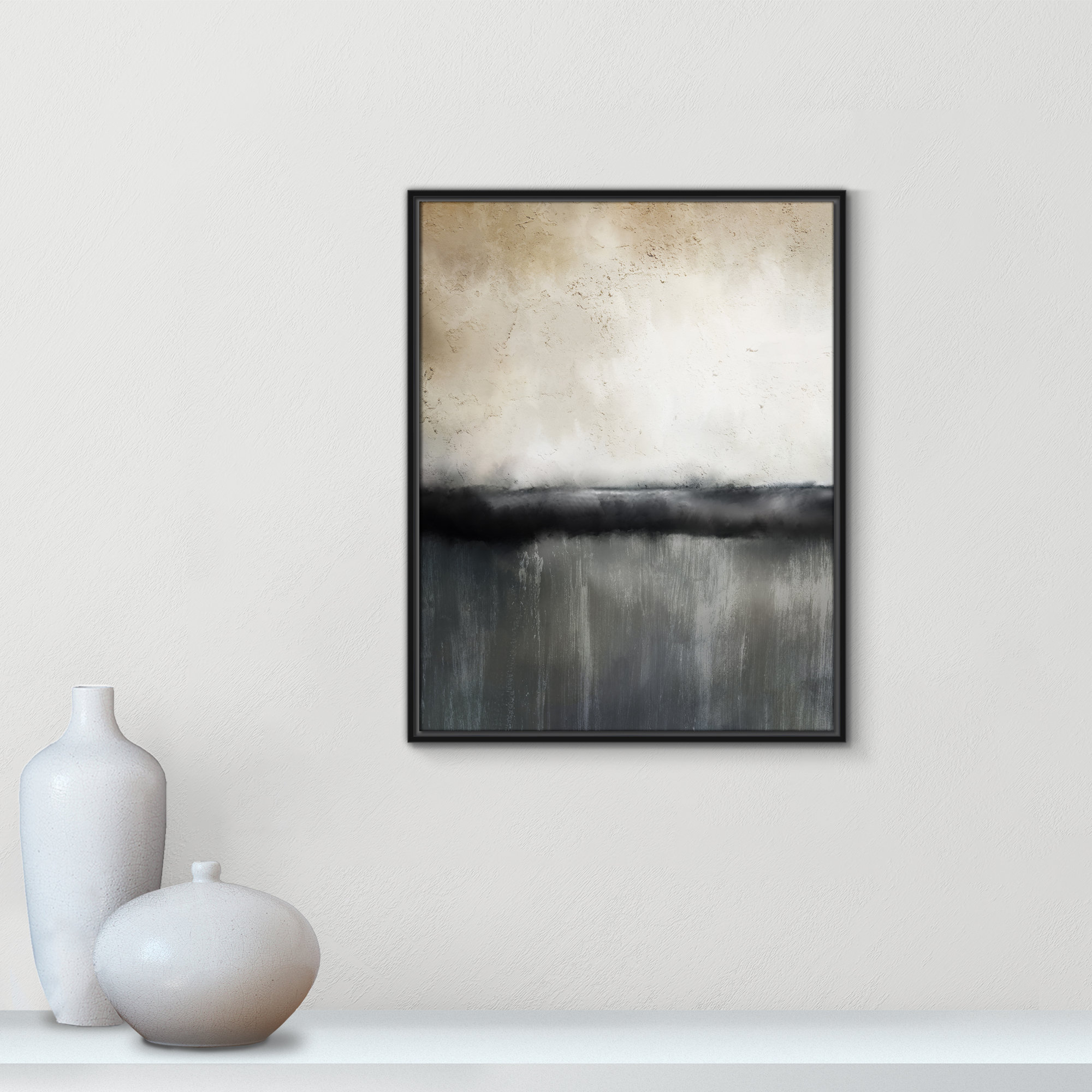 Sunset by Kimberly Allen Print, 29.5" H x 23.5" W, Black, Picture Framed Canvas