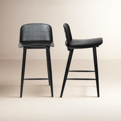 Atoir Upholstered Counter Stool with Metal Frame