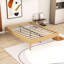 Base de lit plateforme en bois avec lattes-830794216-830794220