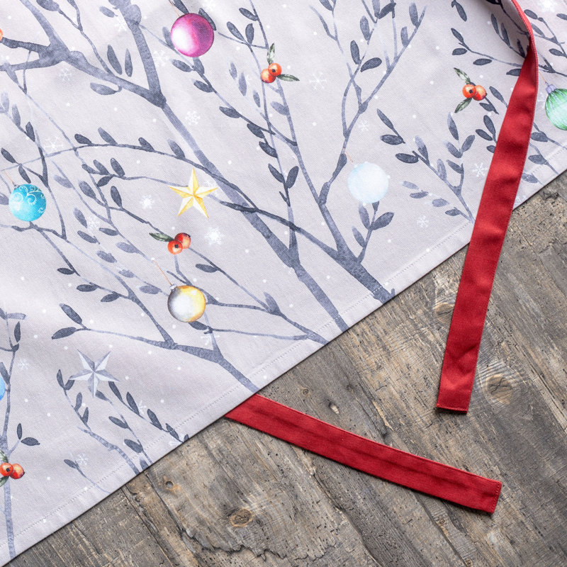Fairy Christmas Floral Cotton Bib Apron