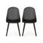 Ensemble de 2 chaises de jardin d'extérieur style campagne moderne