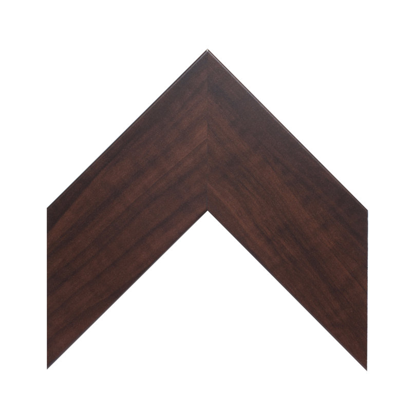 Shmuel Wood Framed with Safety Backing Ideal for Bathroom / Vanity Mirror, 36" x 36", Dark Walnut