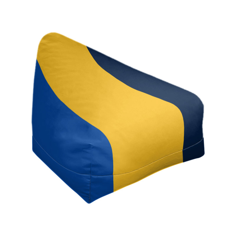 Sac de pois classique, H 30 po x l 27 po x P 27 po, Bleu royal / jaune beurre / bleu marine