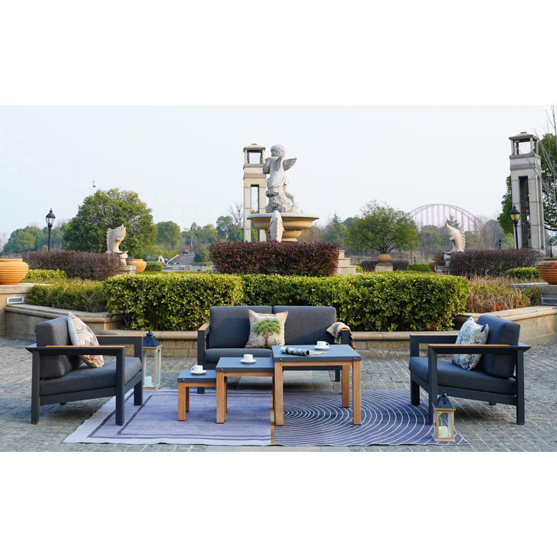 4 - Person Patio Conversation Set with Cushions