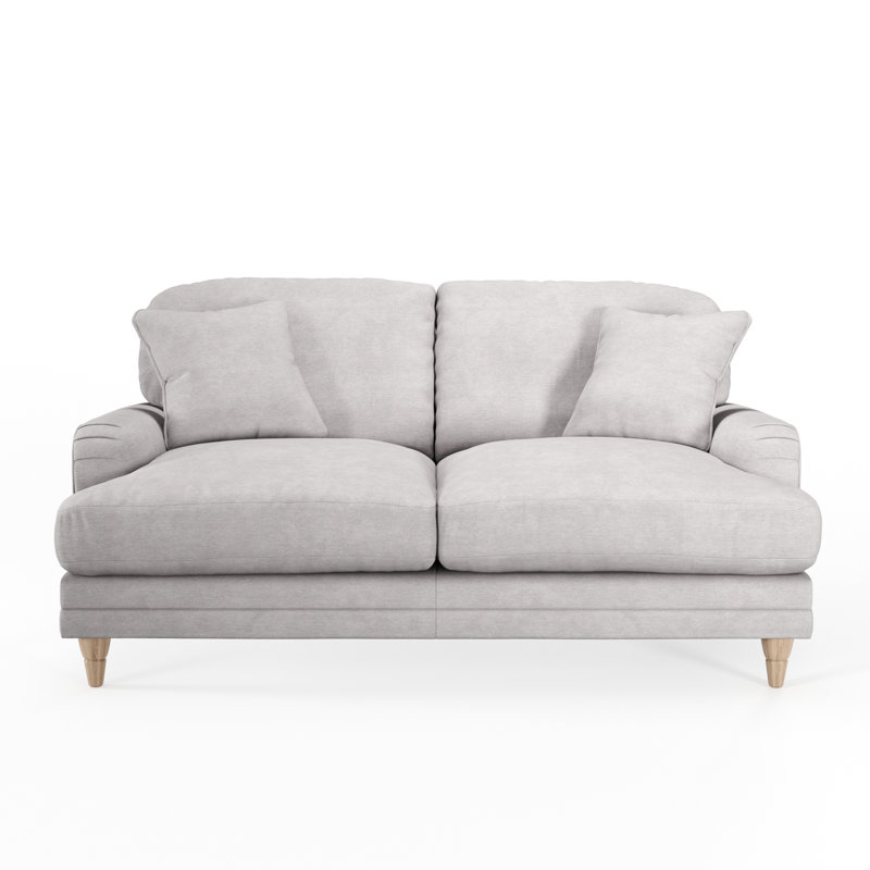 Adaku 2 Seater Sofa, Silver, Country Oak