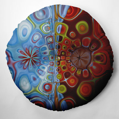 Abstract Reversible Throw Pillow