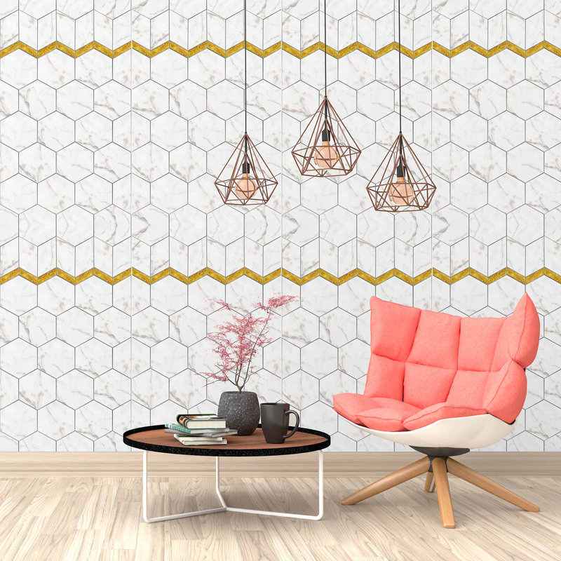 Brewster 180cm L x 120cm W Peel and Stick Wallpaper Tile